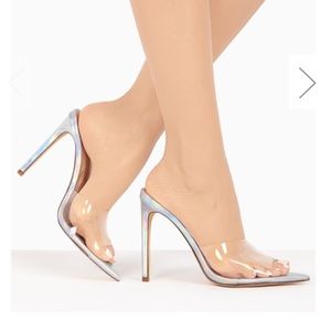 🔥New🔥 Sexy Hologram Pointy Toe Mules.